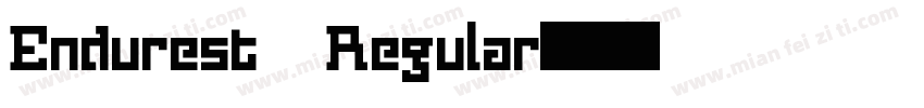 Endurest Regular字体转换